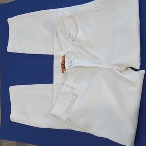 Tory Burch white cropped skinny jeans size 27.